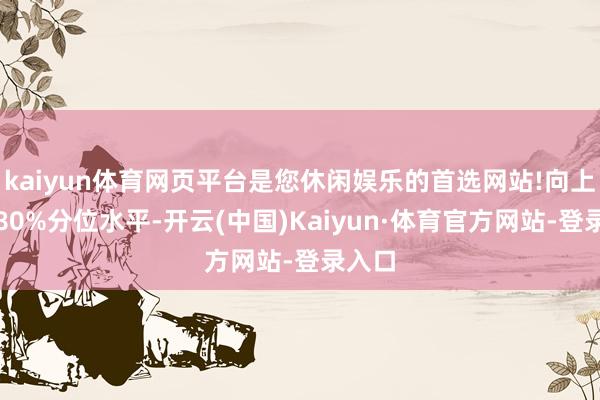 kaiyun体育网页平台是您休闲娱乐的首选网站!向上历史80%分位水平-开云(中国)Kaiyun·体育官方网站-登录入口