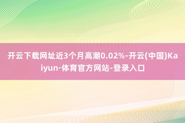 开云下载网址近3个月高潮0.02%-开云(中国)Kaiyun·体育官方网站-登录入口